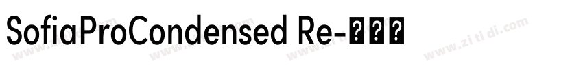 SofiaProCondensed Re字体转换 SofiaProCondensed Re字体转换